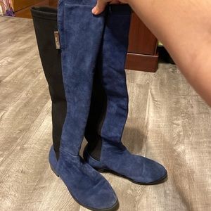 Vince Camuto Blue Suede Boots